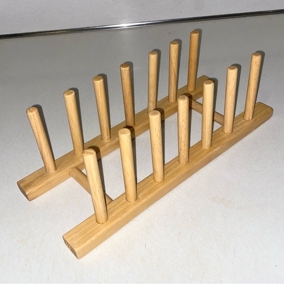 Kitchen Plate Rack Wooden Display Stand Poshmark